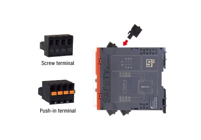 Screw or Push-in Terminal Block