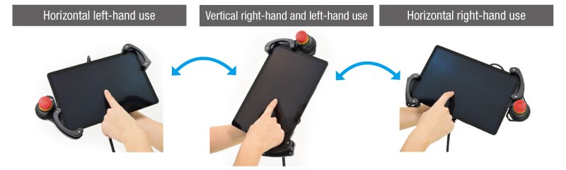 Adapts to both vertical<br>and horizontal use