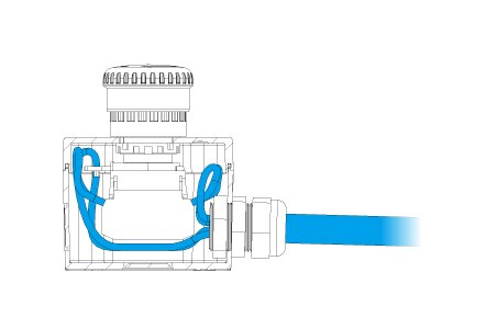  Efficient wiring space inside the control box.